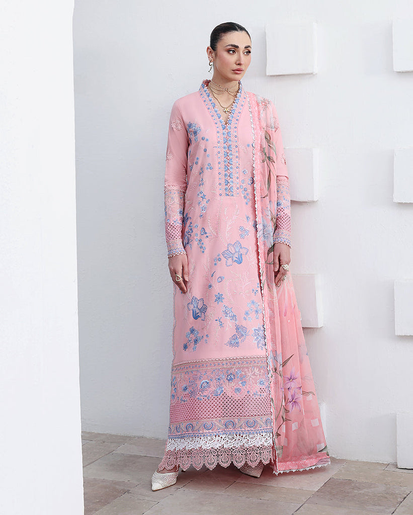 Roheenaz Floral Reveire Lawn – Crystal Glow