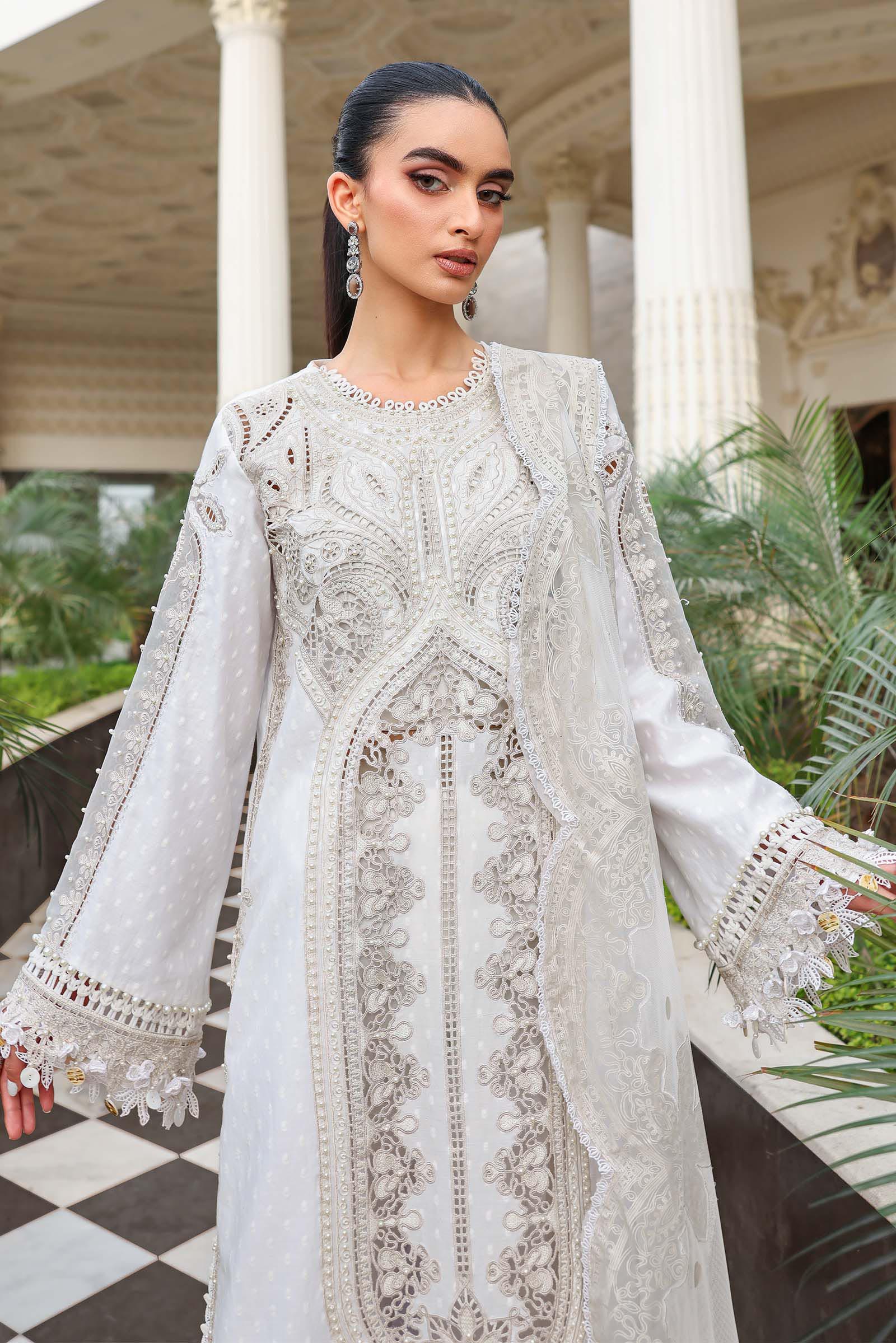 Off White Embroidered Luxury Lawn Pakistani Suit | Festive Formal Wear YourLibaas Off White Embroidered Luxury Lawn Pakistani Suit | Festive Formal Wear YourLibaas