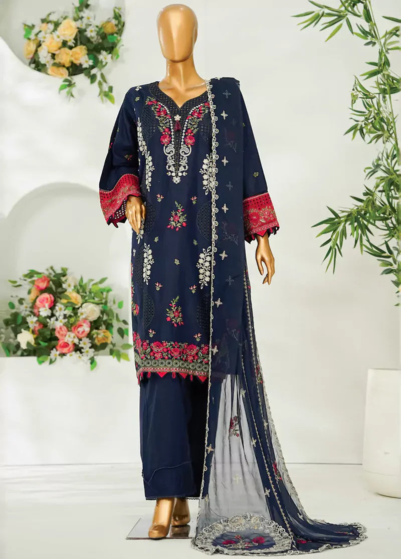 Black Embroidered Pakistani Lawn Suit