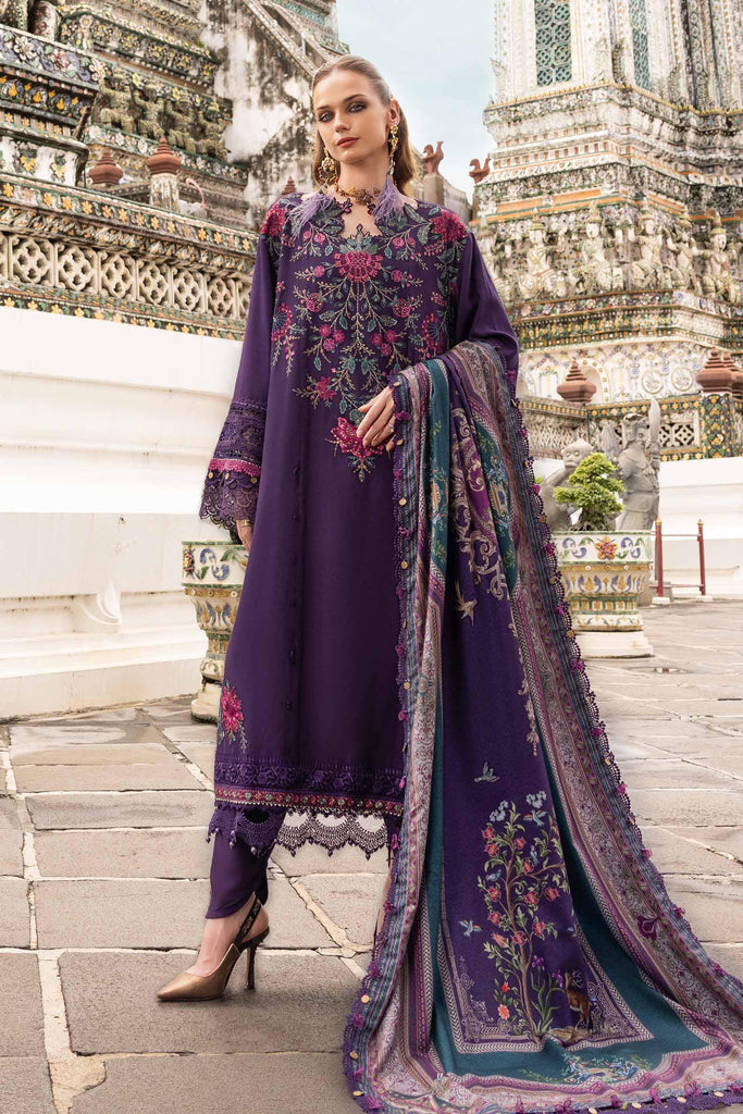 MARIA.B MPrints Winter – Embroidered Twill Linen Suit MPT-2805-B