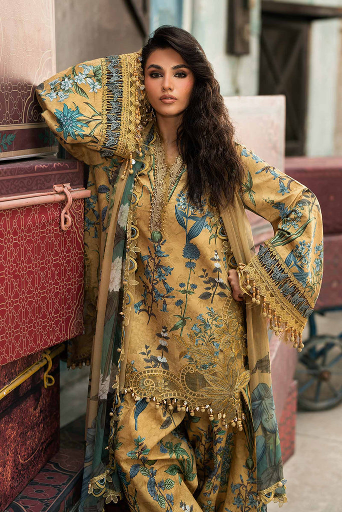 MARIA.B MPrints – Embroidered Cambric Suit - MPA3106-A