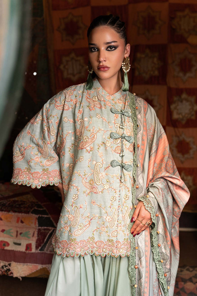 MARIA.B MPrints – Embroidered Irish Linen Suit - MPB3108-B
