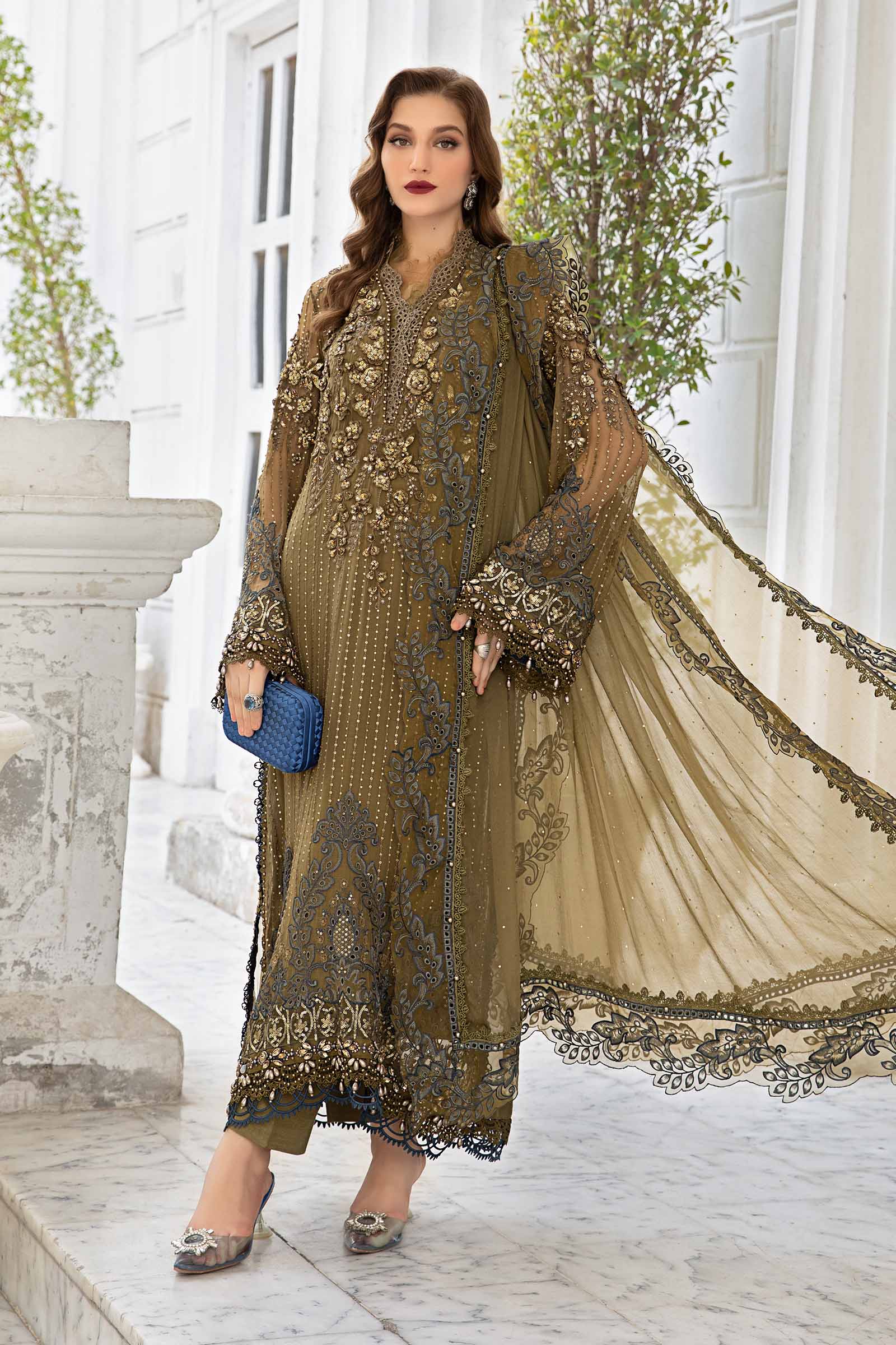 MARIA.B Chiffon Luxury Formals MPC-24-108 YourLibaas MARIA.B Chiffon Luxury Formals MPC-24-108 YourLibaas