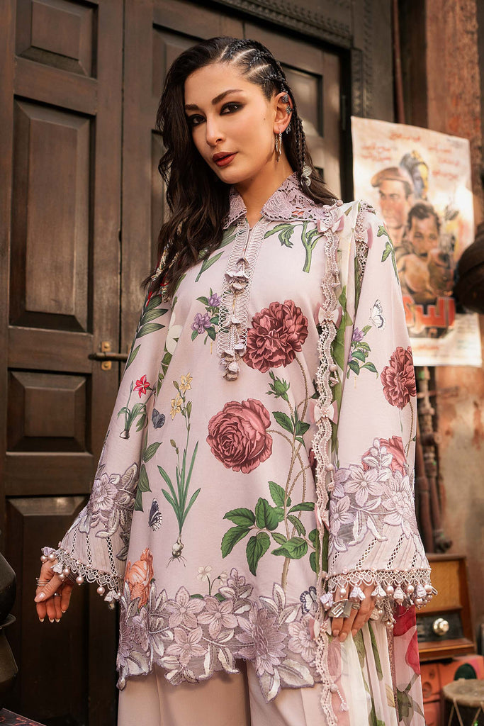 MARIA.B MPrints – Embroidered Cambric Suit - MPA3109-A