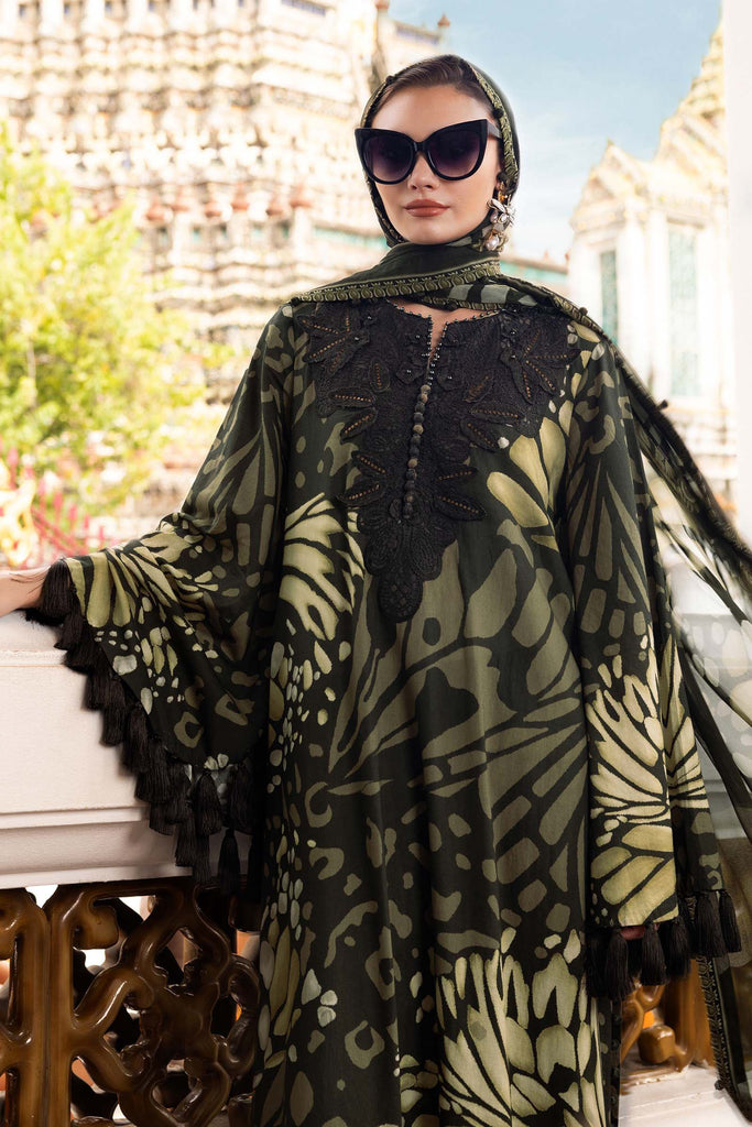 MARIA.B MPrints Winter – Embroidered Linen Suit MPT-2809-A