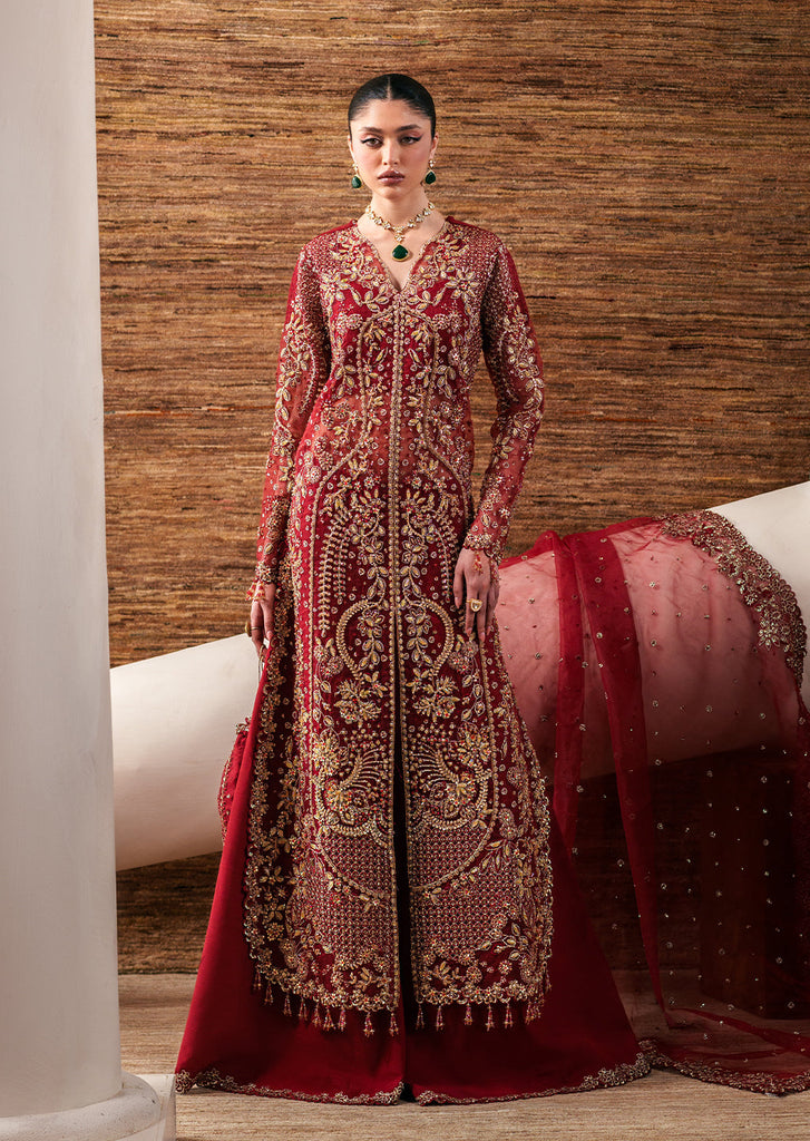 Emaan Adeel Starlit Jewels Luxury Formals – Ruby Veil
