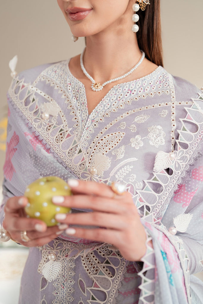 Jazmin Embroidered Iris Lawn Dress for Summer | IL-SS24-D5