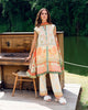 Roheenaz Garden Veal Printed Lawn – Gold Riddle