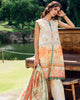 Roheenaz Garden Veal Printed Lawn – Gold Riddle
