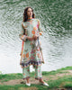 Roheenaz Garden Veal Printed Lawn – Crimson Whisper
