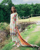 Roheenaz Garden Veal Printed Lawn – Crimson Whisper