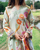 Roheenaz Garden Veal Printed Lawn – Crimson Whisper