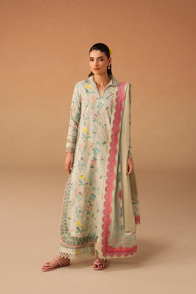 Afrozeh Haze Summer Lawn Edit – Sunlaced Green