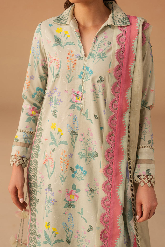 Afrozeh Haze Summer Lawn Edit – Sunlaced Green