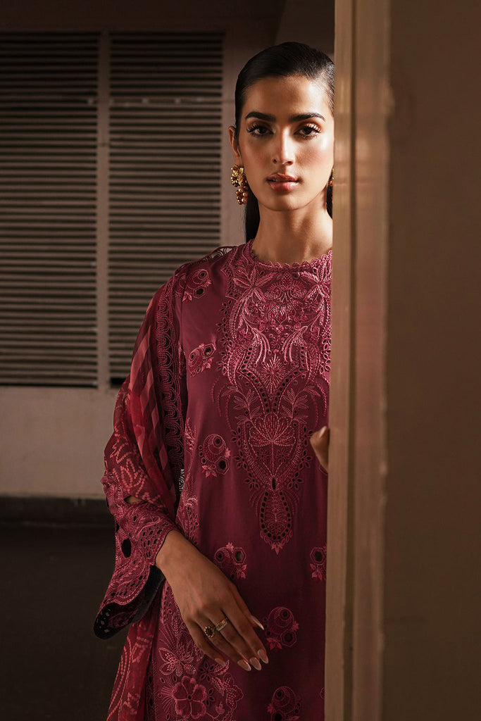 Afrozeh Multi Chikankari Lawn Print Embroidery 3pc SC 1004