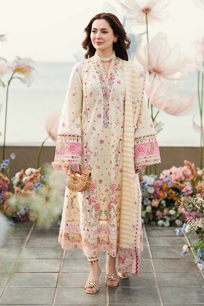 Qalamkar X Hania Aamir · Spring/Summer Luxury Lawn – FK-14 SCARLETT
