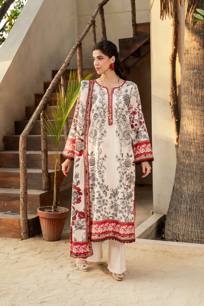 Firdous Sunspell Lawn – D136 - Acai