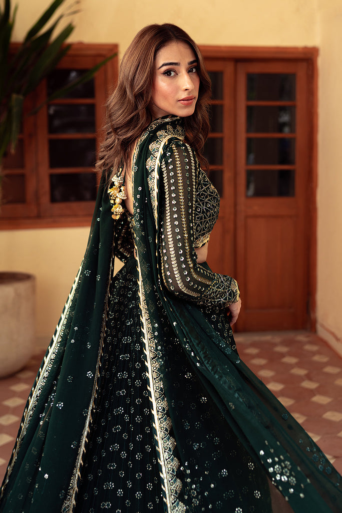 Neeshay Dastaan Green Chiffon Embroidered Formal Pakistani Suit ...