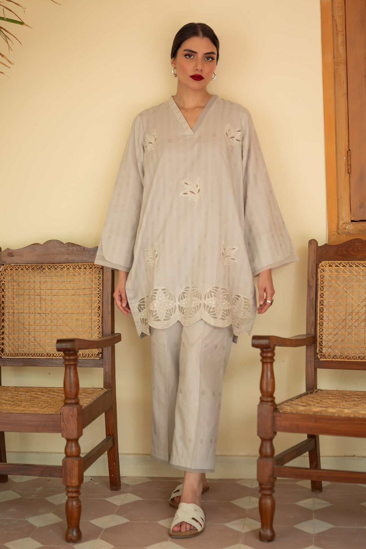 Sahar Stitched RTW Core Co-Ords – SSFT-RK-V2-03 Vintage Bloom – YourLibaas