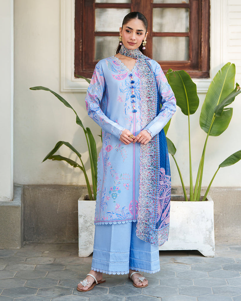 Roheenaz Whispered Florals Lawn – Dewlight Bloom