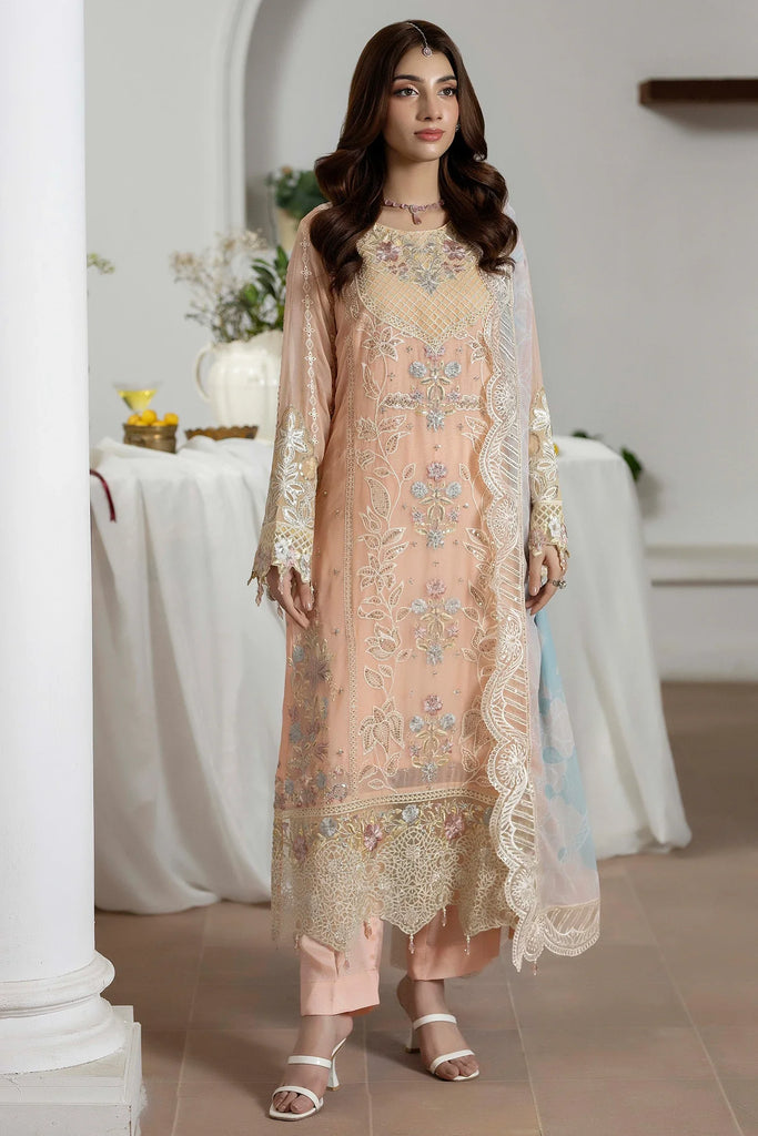 Adan's Libas Festive Semi-Stitched Chiffon Formals – D-1790