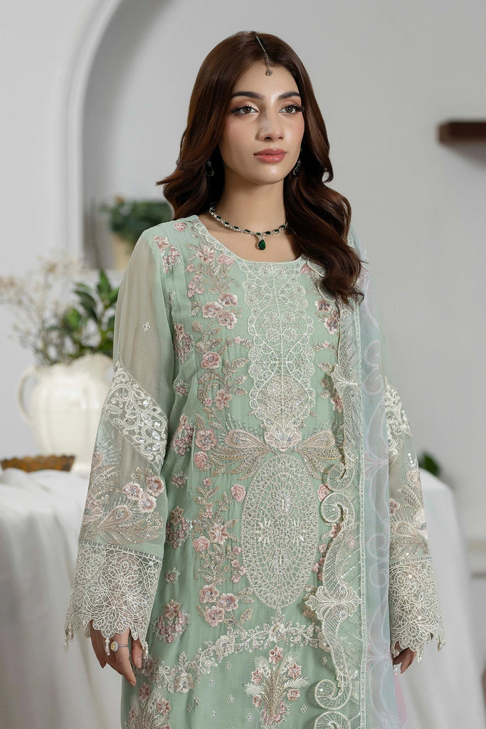 Adan's Libas Festive Semi-Stitched Chiffon Formals – D-1798