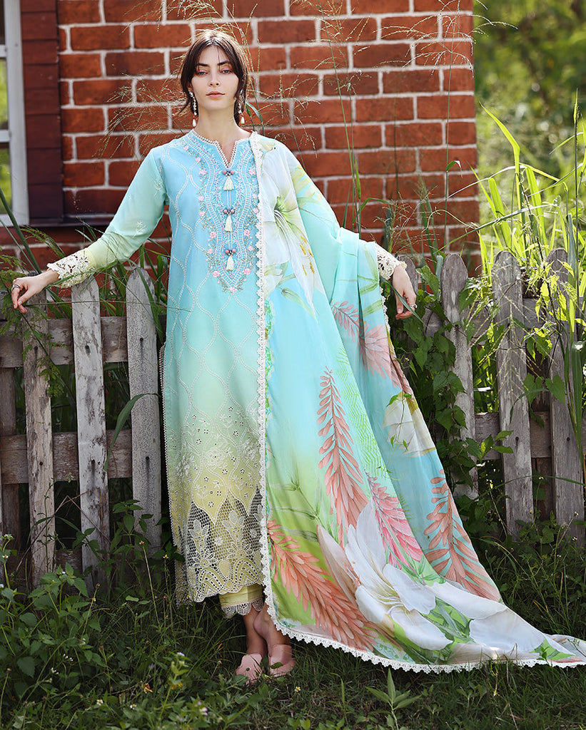 Mushq Solace Ombre Chikankari Lawn – Ethereal Pause