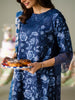 Faiza Faisal FNP Lawn Prints – MIDNIGHT MEADOW