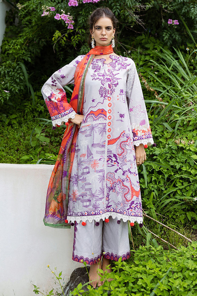 Mushq Mirasol Printed Cambric Lawn– Luna Plata