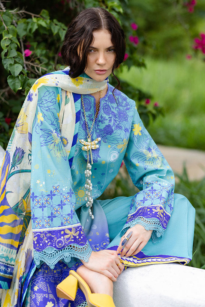 Mushq Mirasol Printed Cambric Lawn – Mar Azul