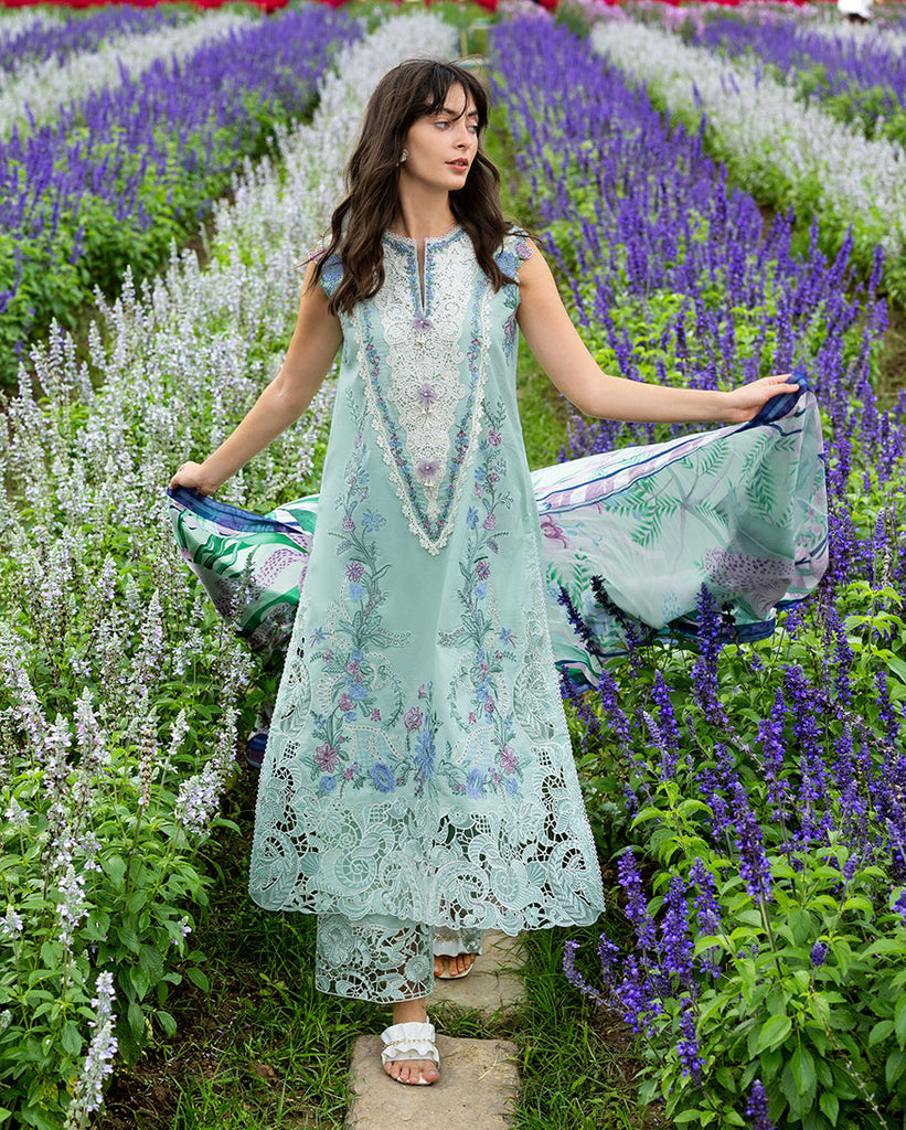Mushq Hemline Lawn · The Secret Garden – Hummingbird Haven