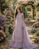 Saadia Asad Noor Eid Printskhas Lawn – D4 –  Lavender Lights