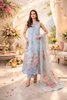 Saadia Asad Luxury Eid Schiffli Laserkari Lawn – D10 - B - Roselle