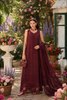 Saadia Asad Noor Eid Printskhas Lawn – D10 – Burgundy