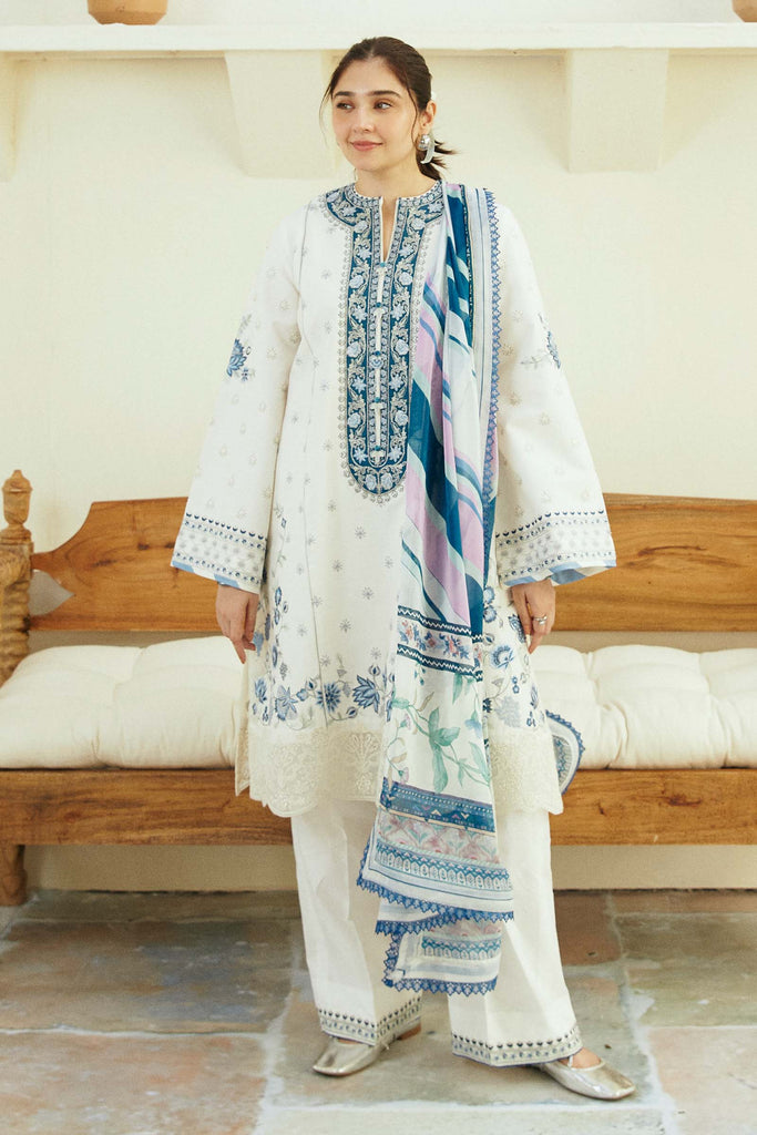 Zara Shahjahan X Durefishan · Coco Lawn Eid Edit 2024 – IVORY-D4