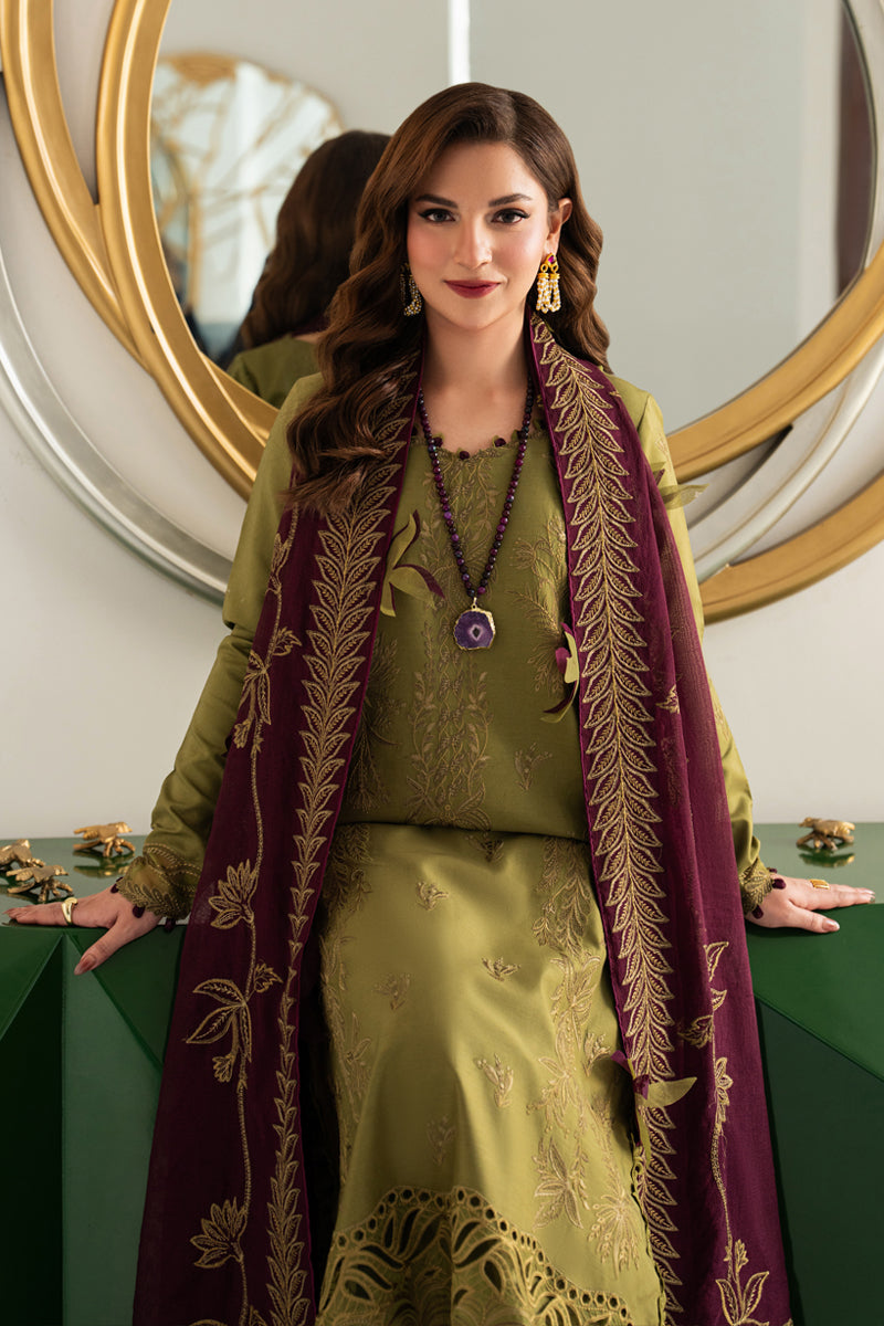 Olive Green Rang Rasiya Pakistani Lawn Suit Embroidered Dress Perfect for Mehndi & Eid YourLibaas Olive Green Rang Rasiya Pakistani Lawn Suit Embroidered Dress Perfect for Mehndi & Eid YourLibaas