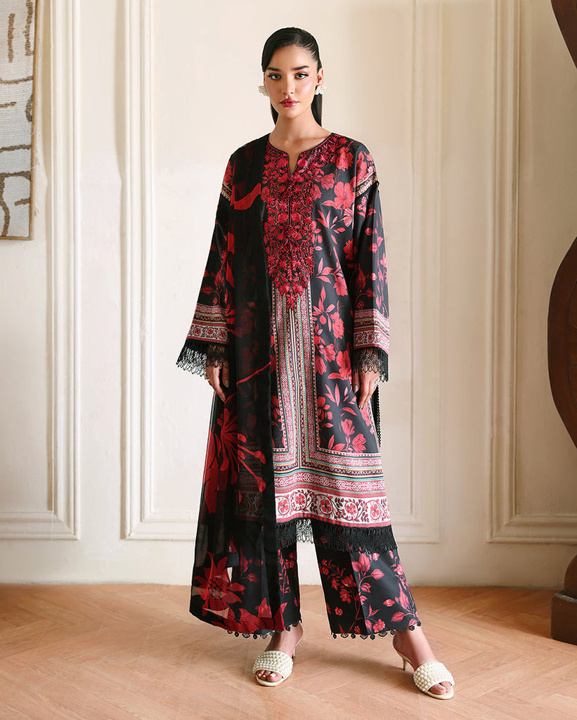 Roheenaz Eclat Garden Printed Lawn – Iris Garden