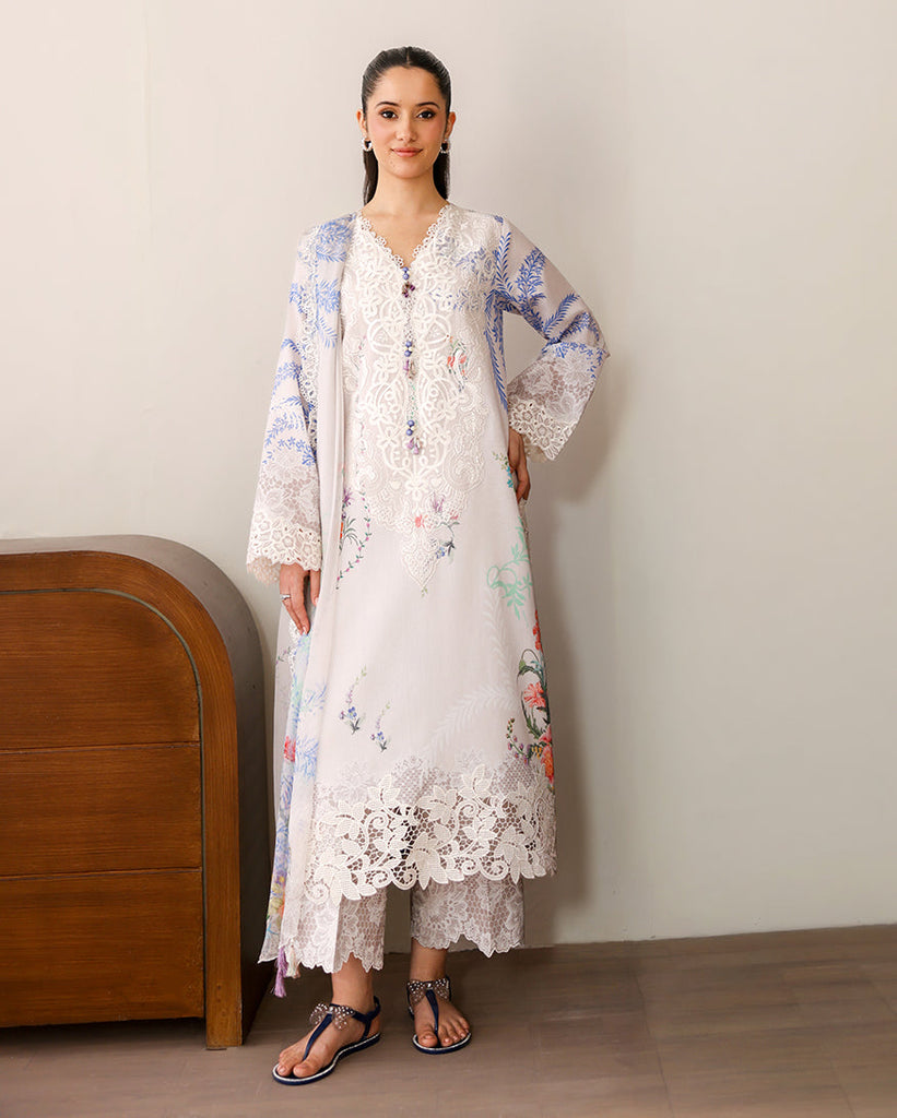 Roheenaz Sunlit Tales Lawn – Ivory Gleam