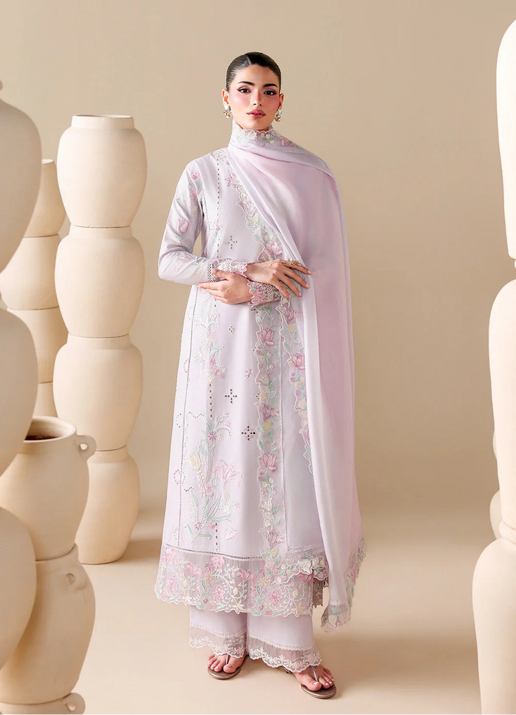 Azure Luxury Lawn – Lily Meadow
