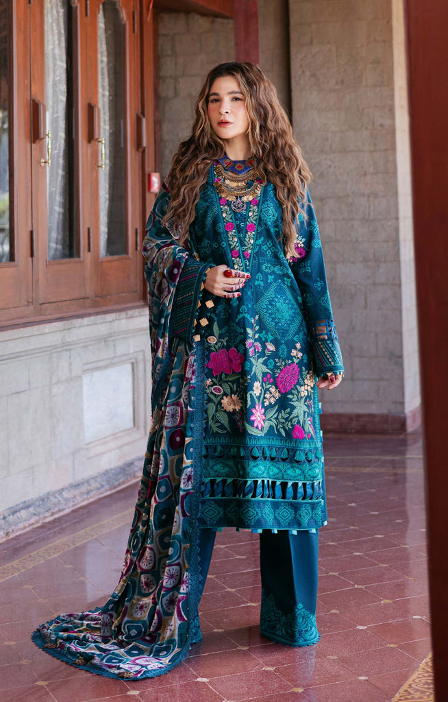 Maryam Hussain Luxe Winter Edition with Shawl – Opal