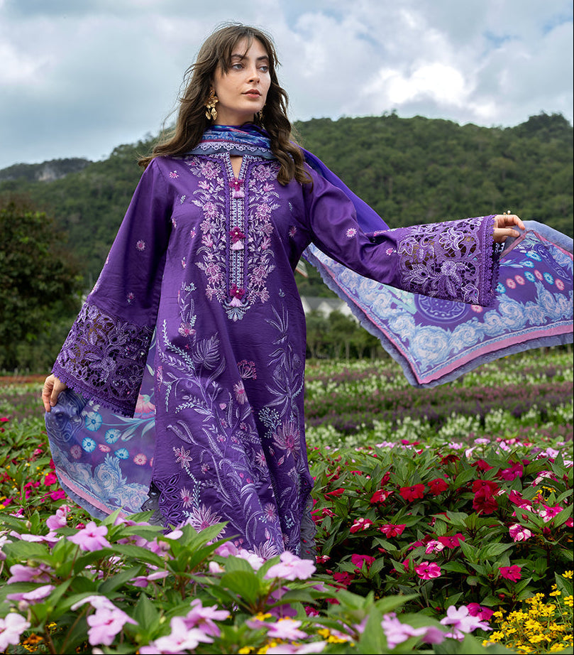 Mushq Hemline Lawn · The Secret Garden – Lily Veil