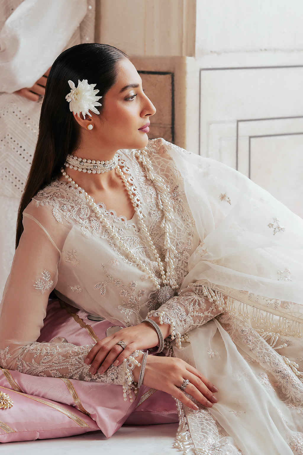 Silsila by Saad Shaikh Embroidered Organza Suits Unstitched 4 Piece SSK24SL Zahria - Festive Collection
