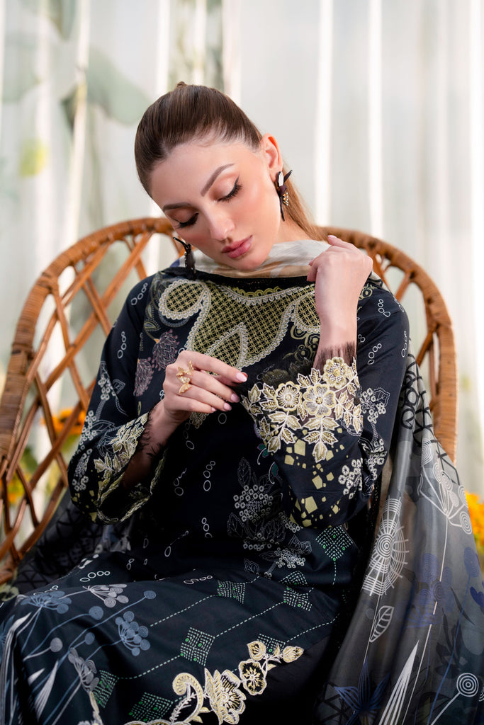 Aabyaan Shezlin Chikankari Ramadan Edit Lawn – NAZAN (AR-10)