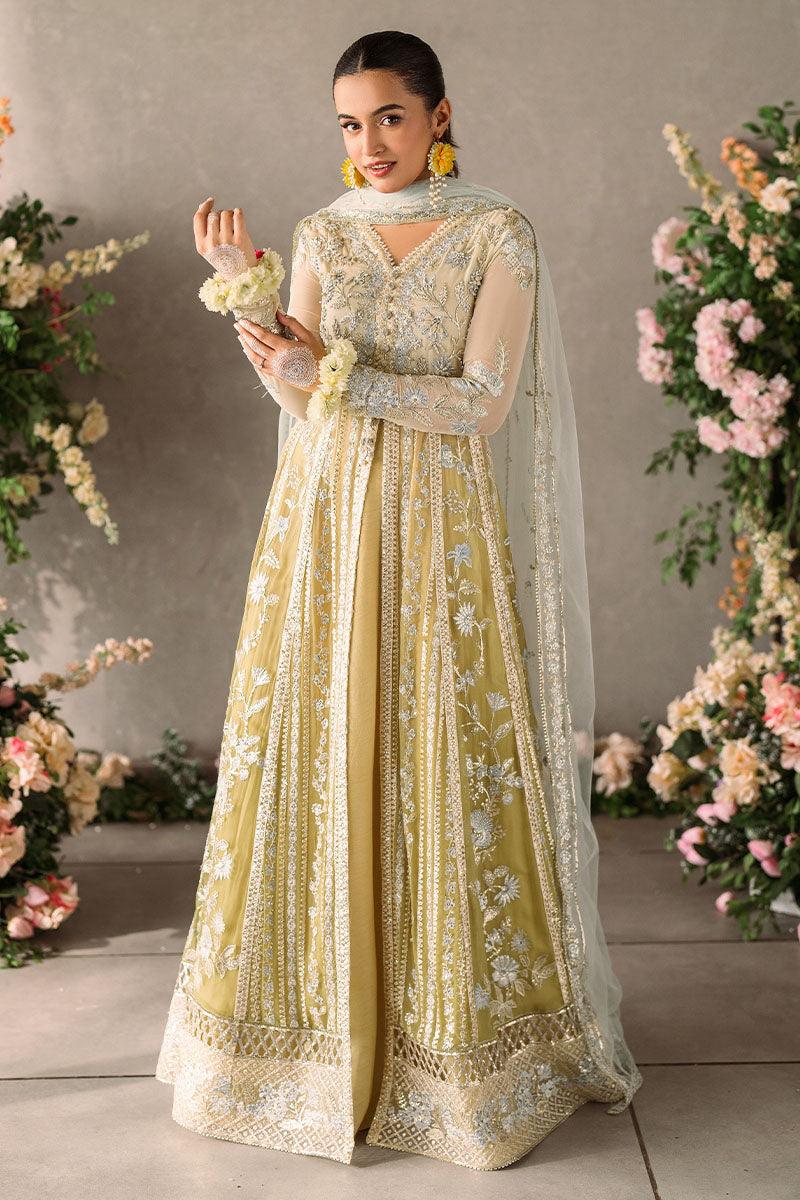 Mushq Mastani Hira: Lime Yellow Hand-Embellished Chiffon Pakistani Wedding Suit YourLibaas Mushq Mastani Hira: Lime Yellow Hand-Embellished Chiffon Pakistani Wedding Suit YourLibaas