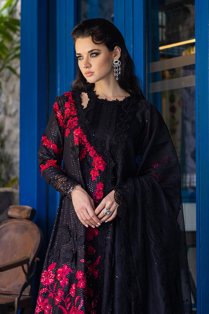 Orient Express By Mushq Embroidered Lawn Suits Unstitched 3 Piece MQ24OE D-10 Odyssey - Luxury Collection