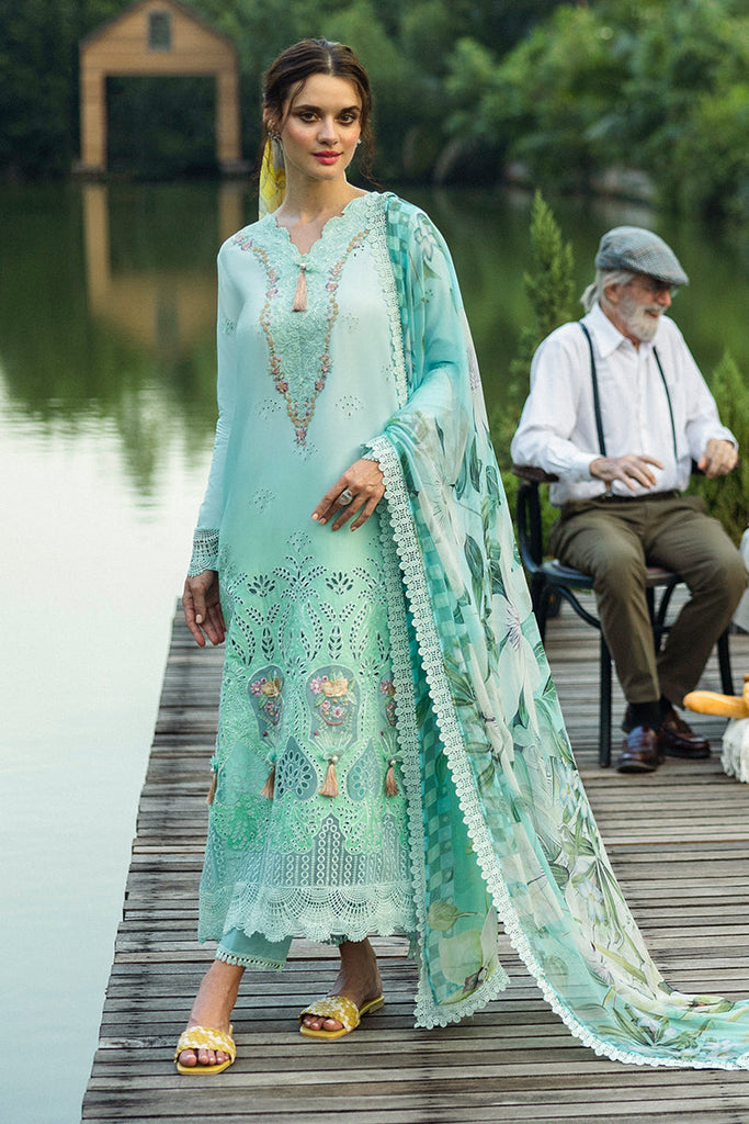 Solace Ombre by Mushq Chikankari Lawn Suit Unstitched 3 Piece MQ25SO D-03 Fiducia - Summer Collection