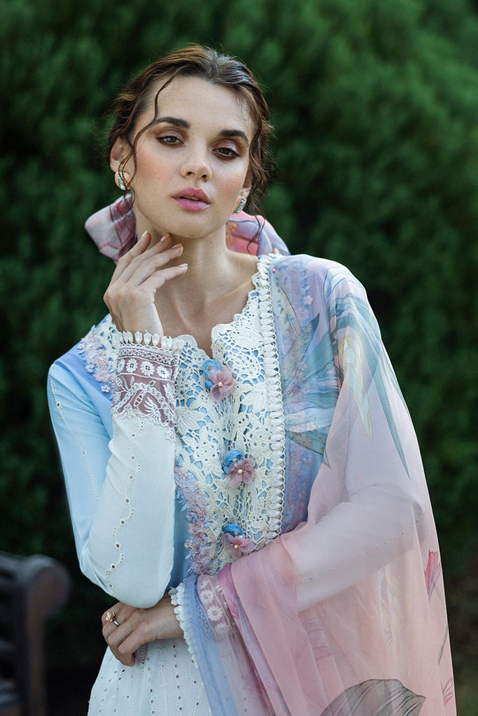 Solace by Mushq Unstitched Chikankari Lawn 3 Piece Suit MU26ULS Ombre Whisper MUNSS260203 - Festive Collection