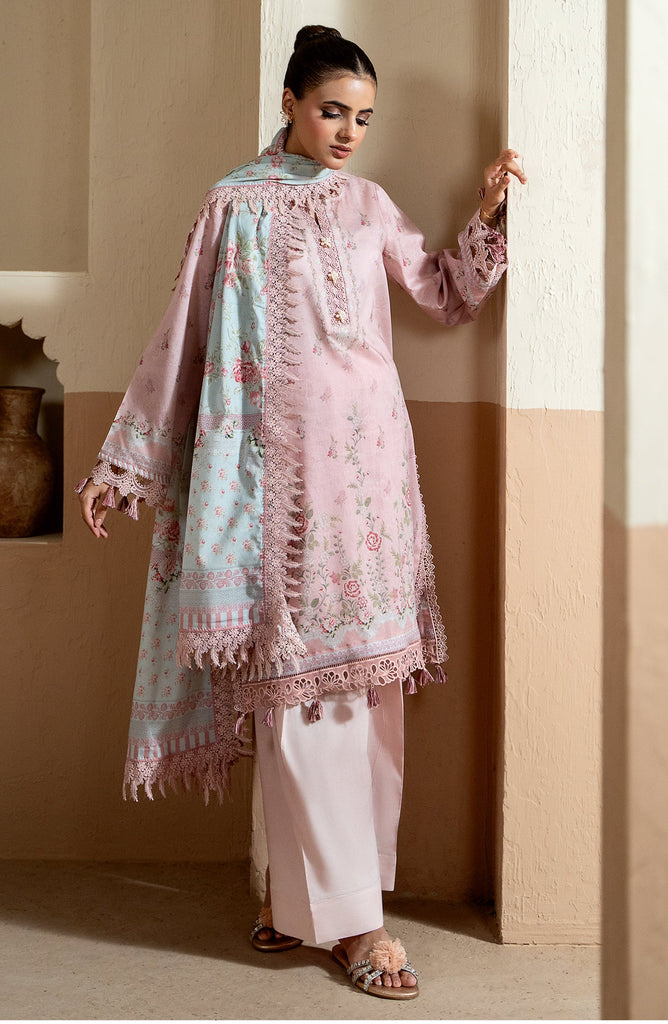 Mausummery Summer Printed Lawn – 10 Rose Dream