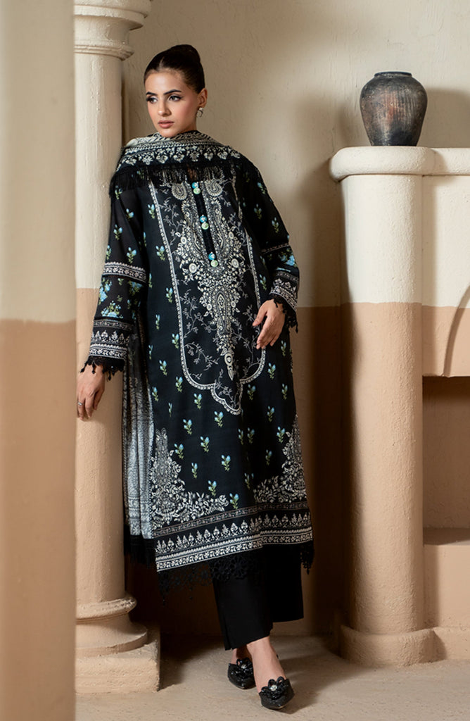 Mausummery Summer Printed Lawn – 08 Moonlight Noir