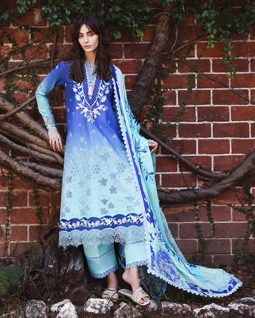 Mushq Solace Ombre Chikankari Lawn – Moonlit Ease